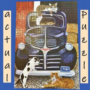 Leap Year Jigsaw Puzzle Ranch Cats 1000 Pieces Jan Panico Vintage 2003 COMPLETE!